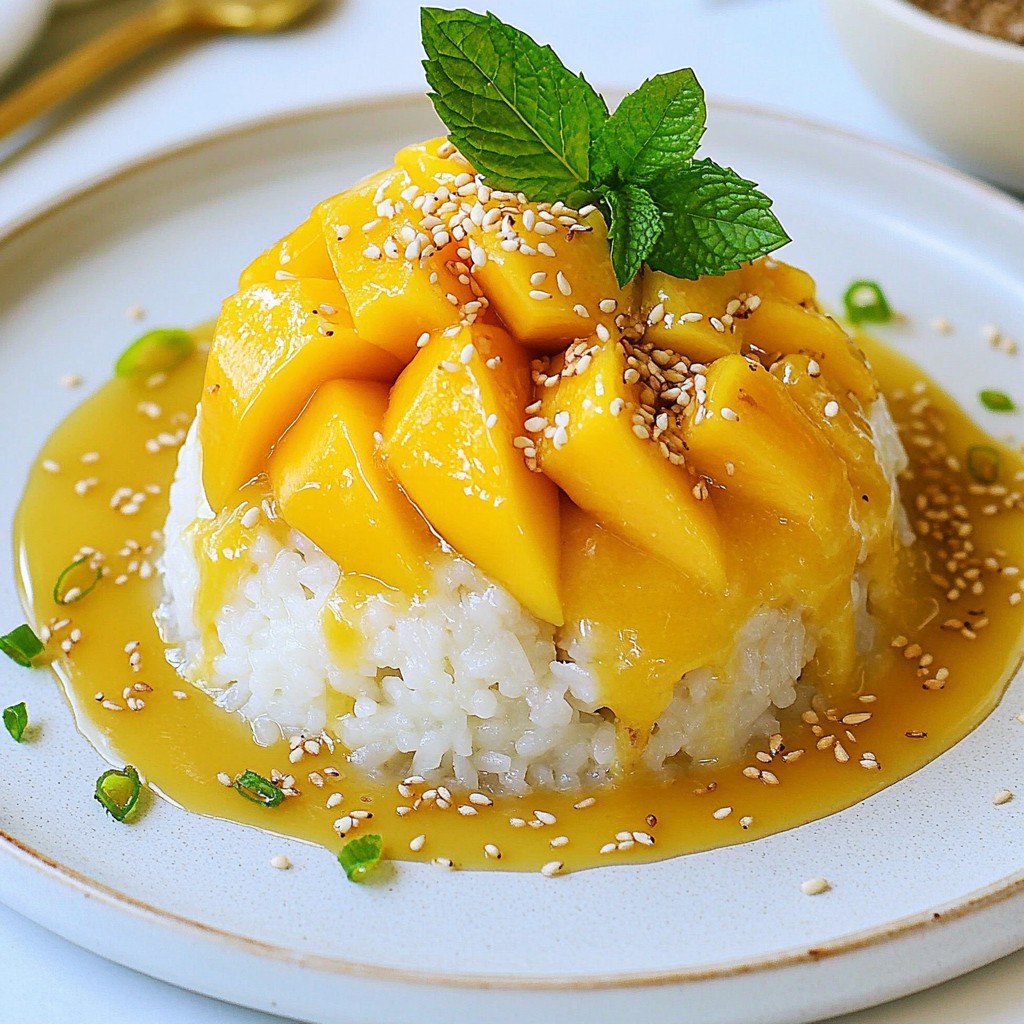 Thai Mango Sticky Rice Irresistible Dessert Recipe