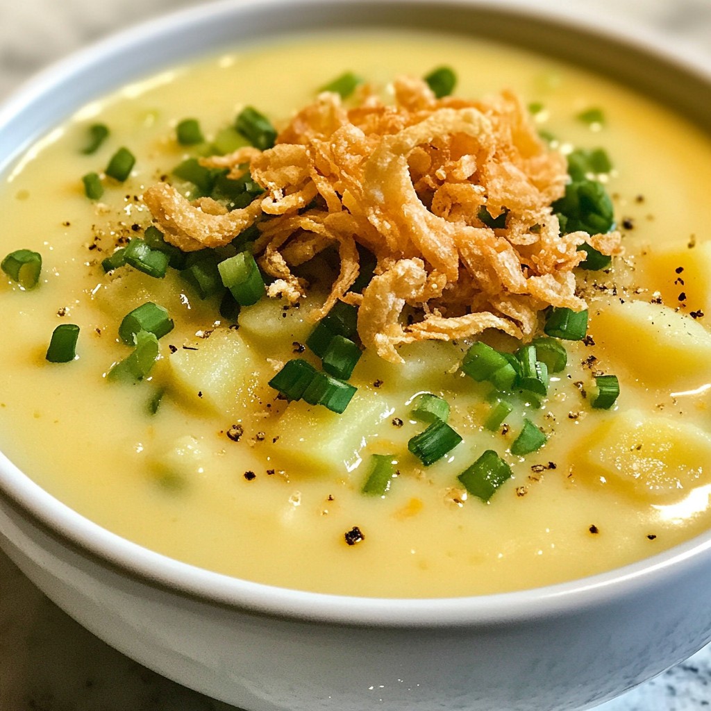 White Cheddar Potato Soup Delightful Creamy Recipe