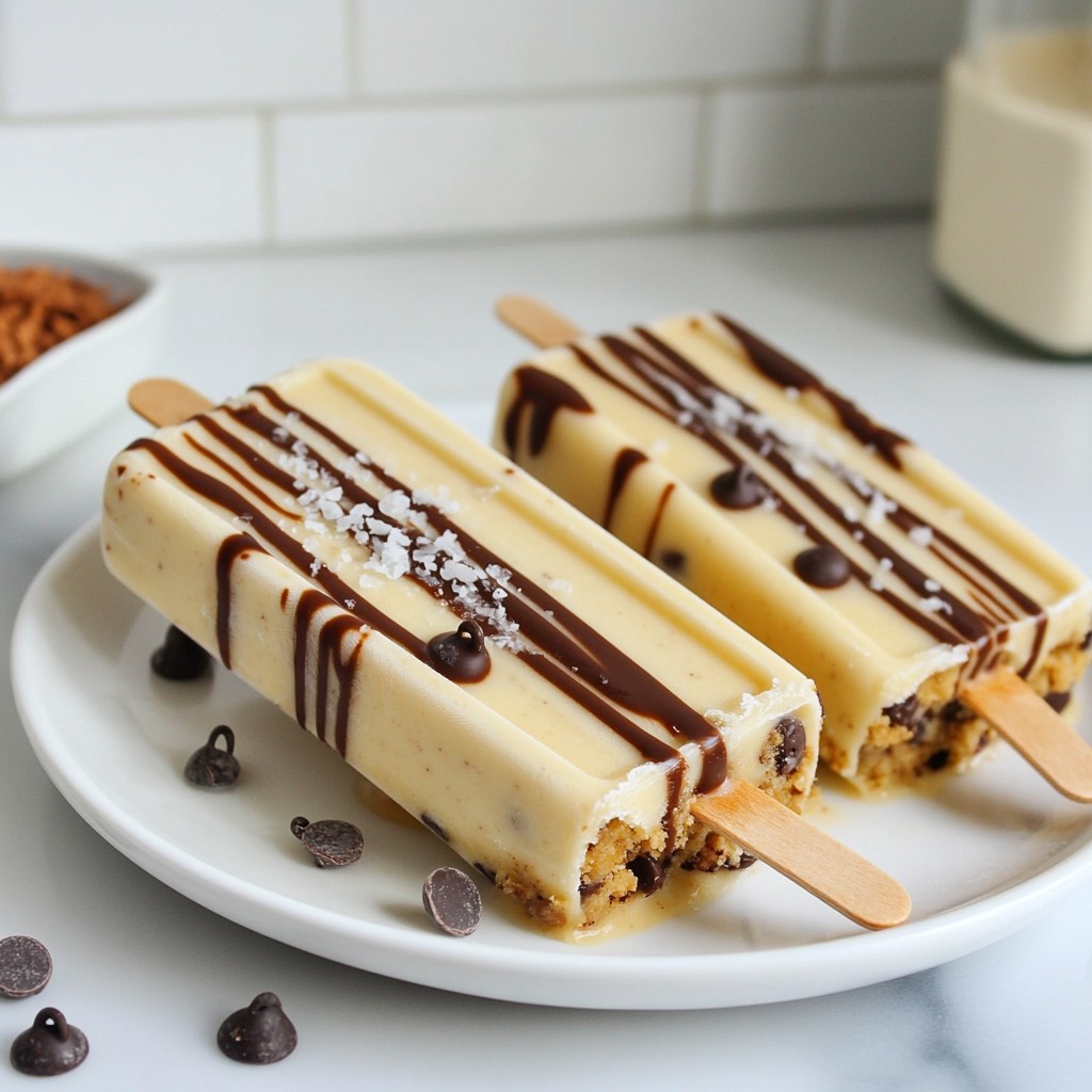 Chocolate Chip Cookie Dough Popsicles Cool and Tasty Treat