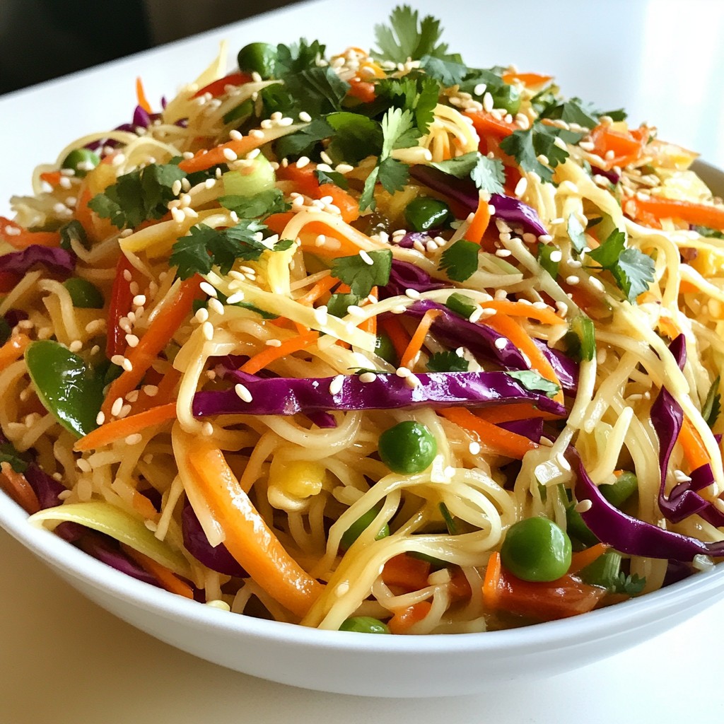 Savory Sesame Ginger Noodle Salad Quick and Easy Prep