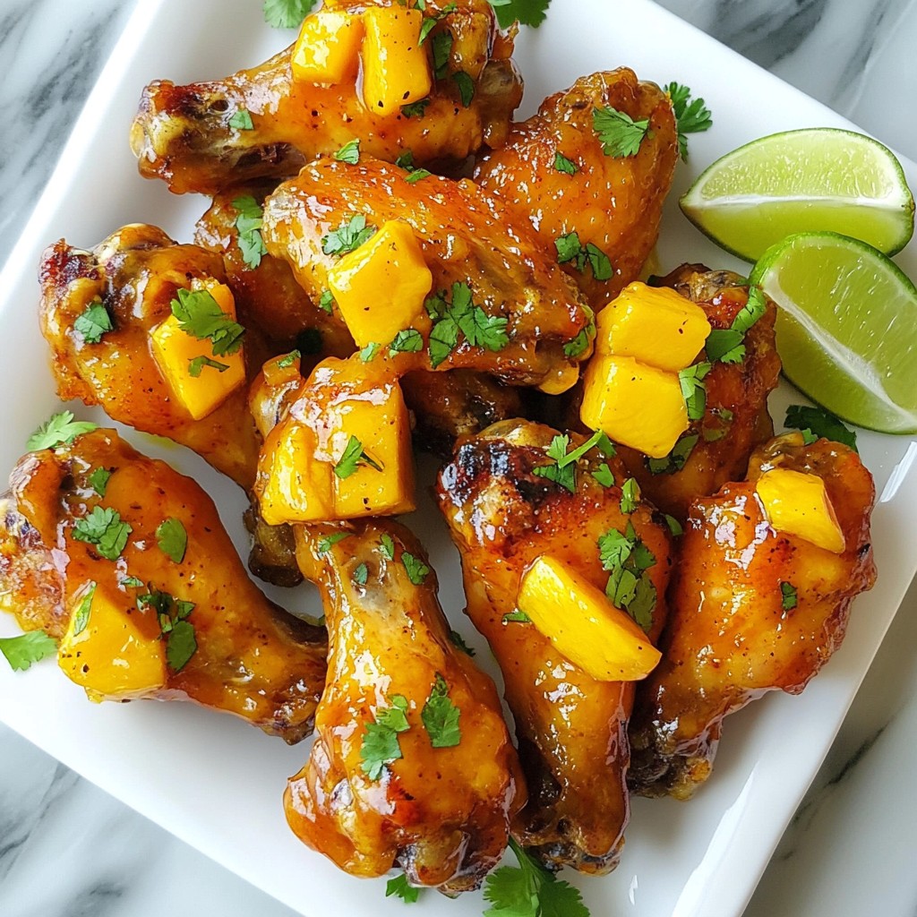 Spicy Mango Habanero Wings Finger-Licking Delight