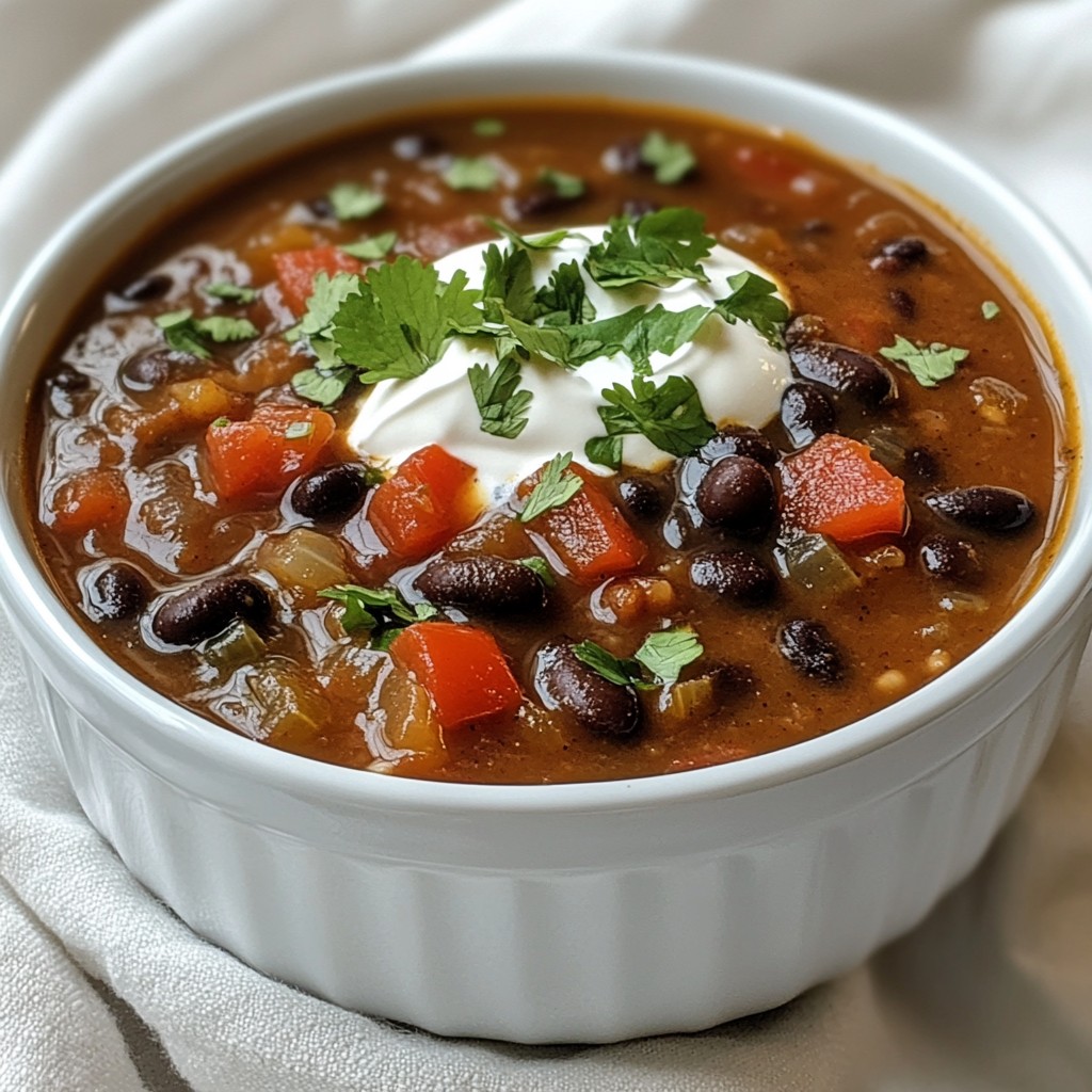 Spicy Black Bean Soup Flavorful and Hearty Recipe