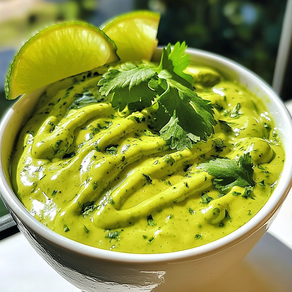 Creamy Avocado Cilantro Dressing Fresh and Simple Mix