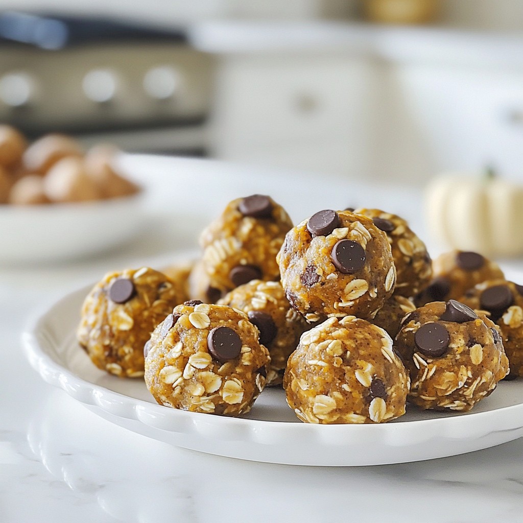 Chocolate Chip Pumpkin Energy Balls Healthy Snack Idea