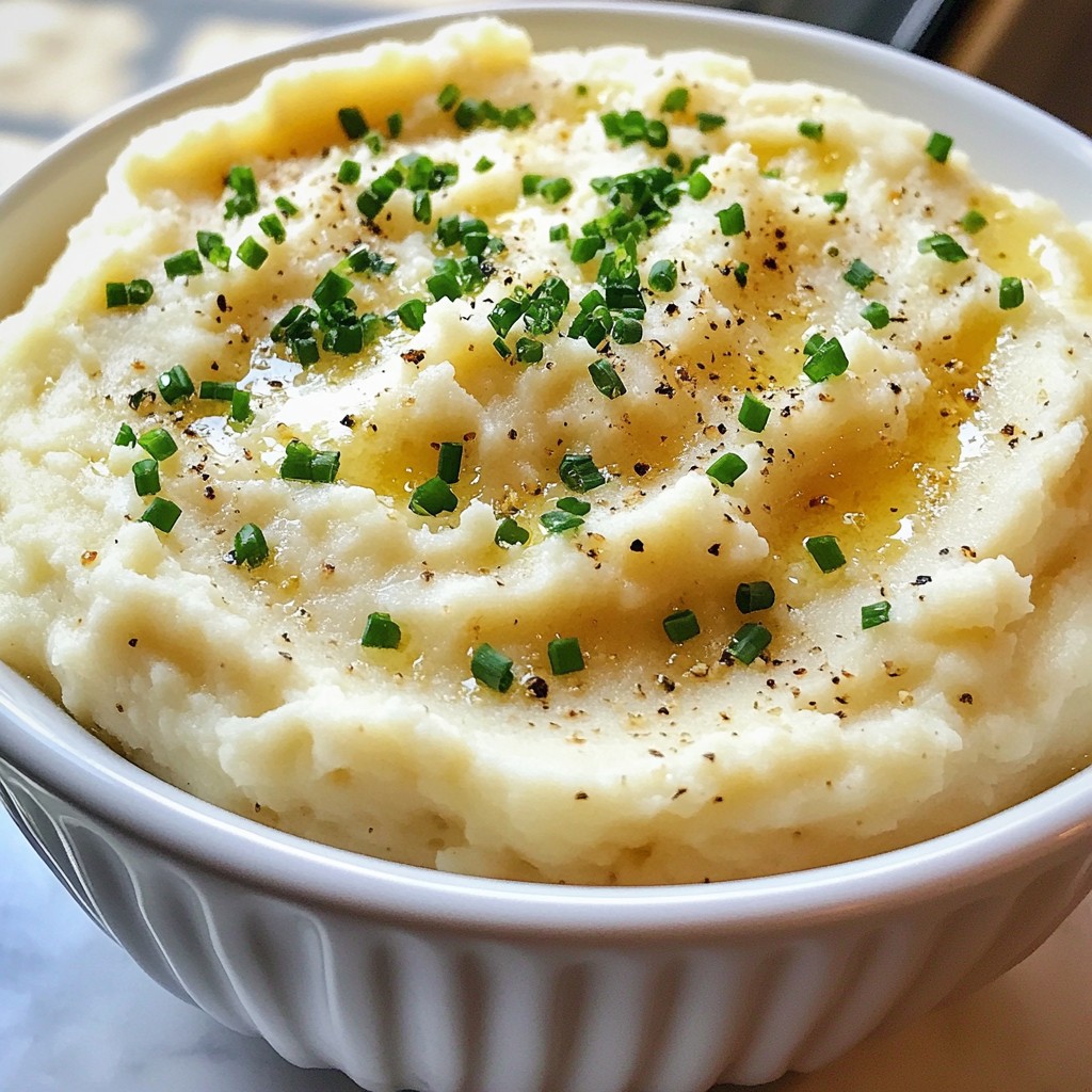 Garlic Parmesan Mashed Cauliflower Creamy Delight