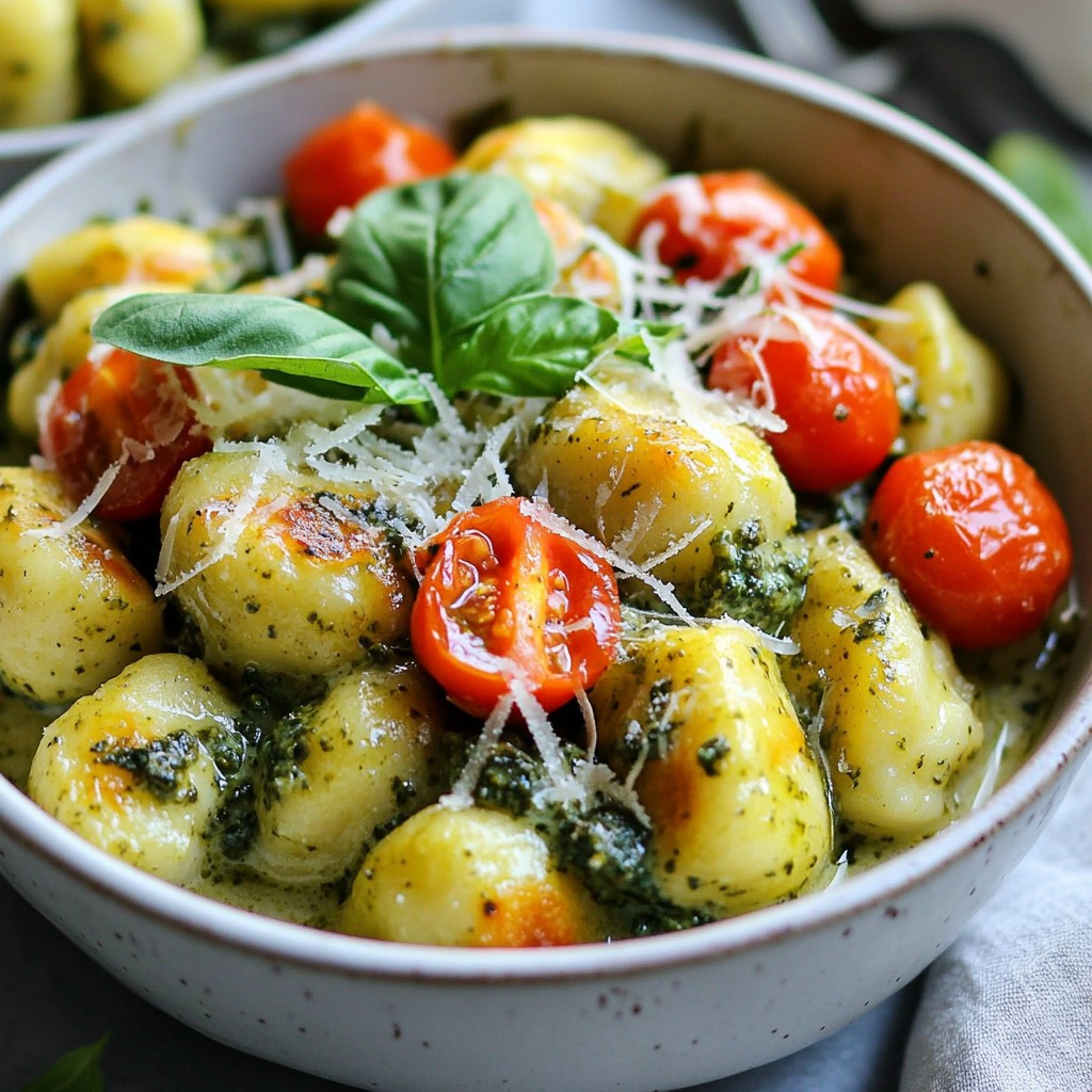 Creamy Pesto Chicken Gnocchi Rich and Flavorful Dish
