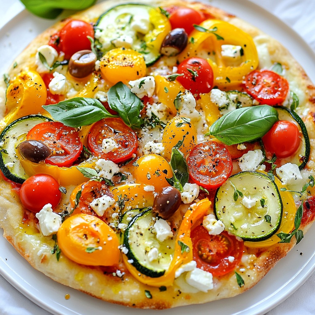 Mediterranean Veggie Pizza Flavorful and Easy Recipe