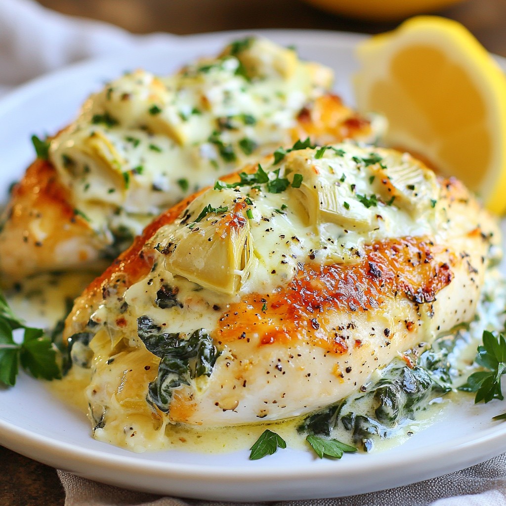 Creamy Spinach Artichoke Chicken Savory Dinner Delight