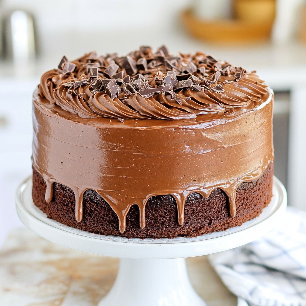 Triple Chocolate Layer Cake Decadent Delight Recipe