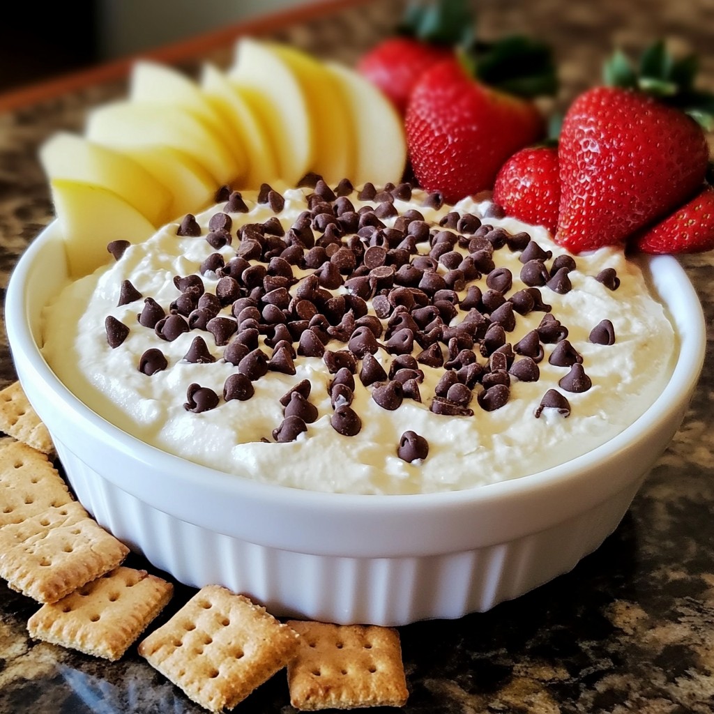 Chocolate Chip Cheesecake Dip Simple and Creamy Treat