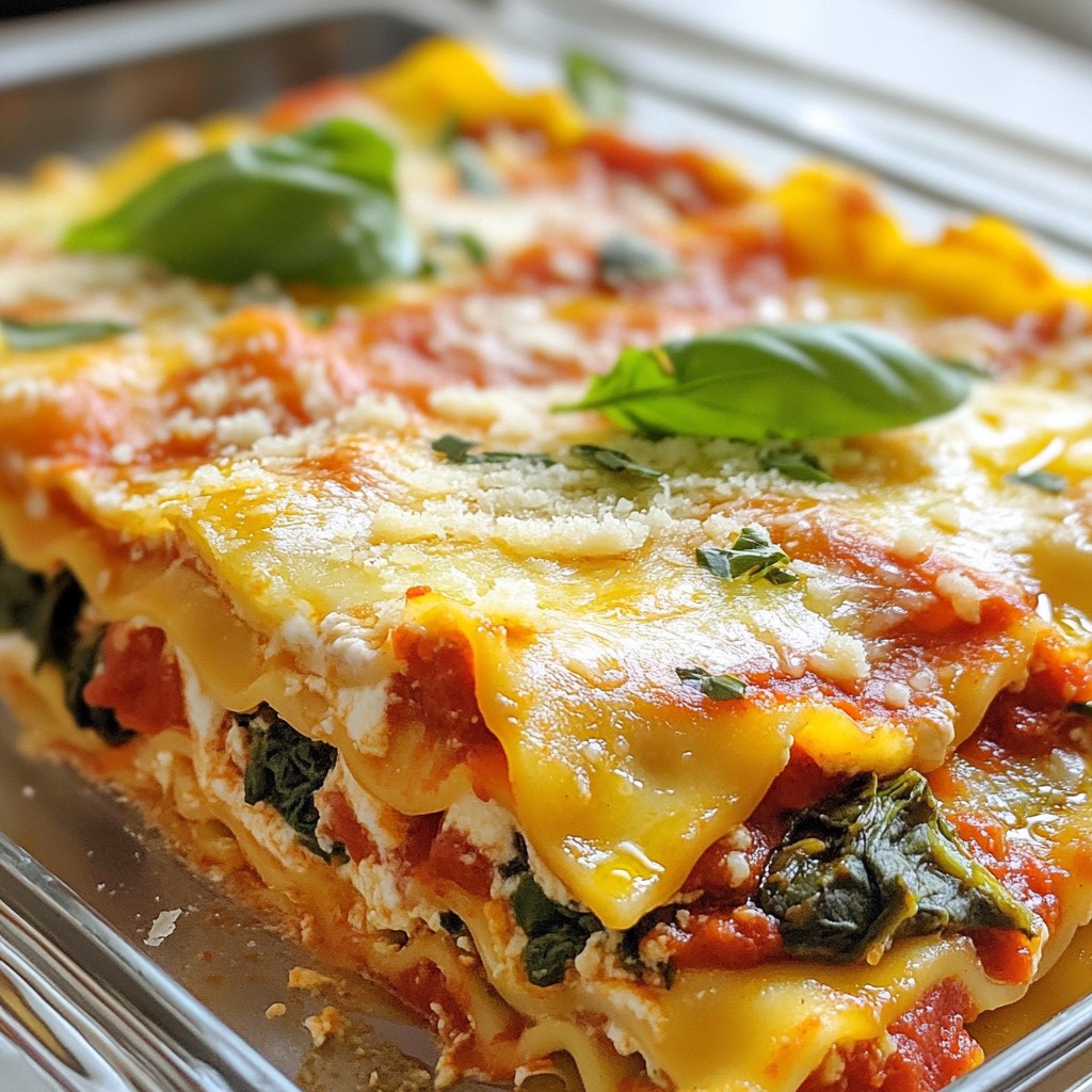 Roasted Red Pepper Spinach Lasagna Easy Recipe Guide