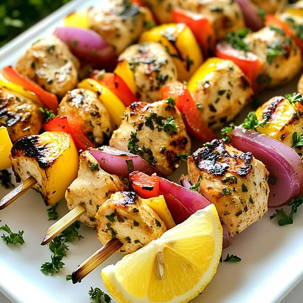 Lemon Herb Chicken Kabobs Savory and Simple Recipe
