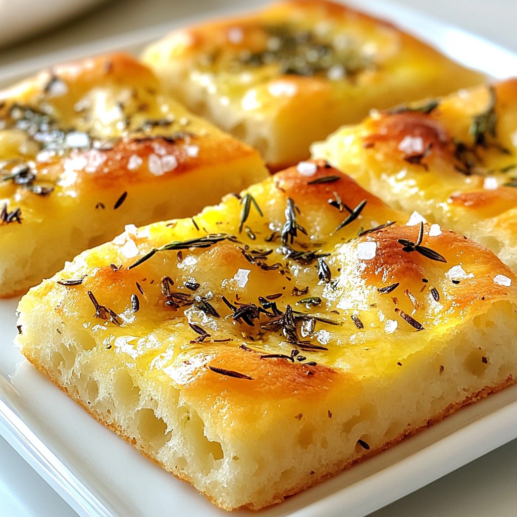 Garlic Herb Focaccia Bread Easy and Flavorful Recipe