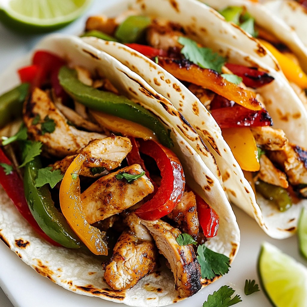 Honey Lime Chicken Fajitas Flavorful Dinner Delight