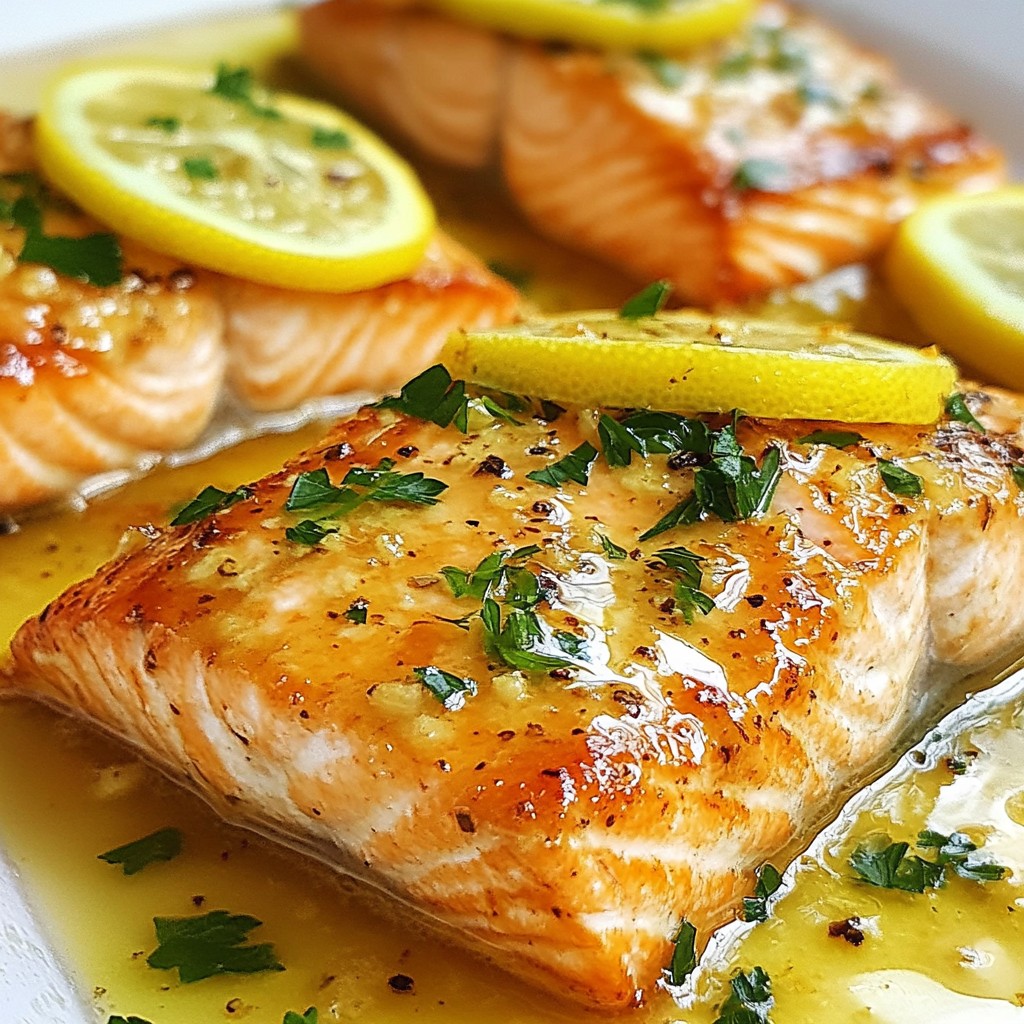 Garlic Butter Lemon Salmon Quick and Tasty Recipe