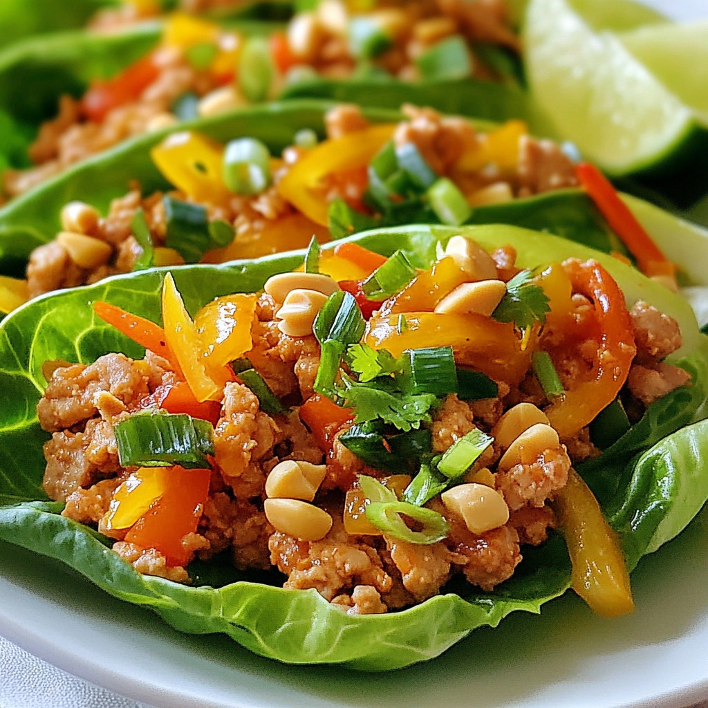 Savory Sweet Chili Chicken Lettuce Wraps Recipe