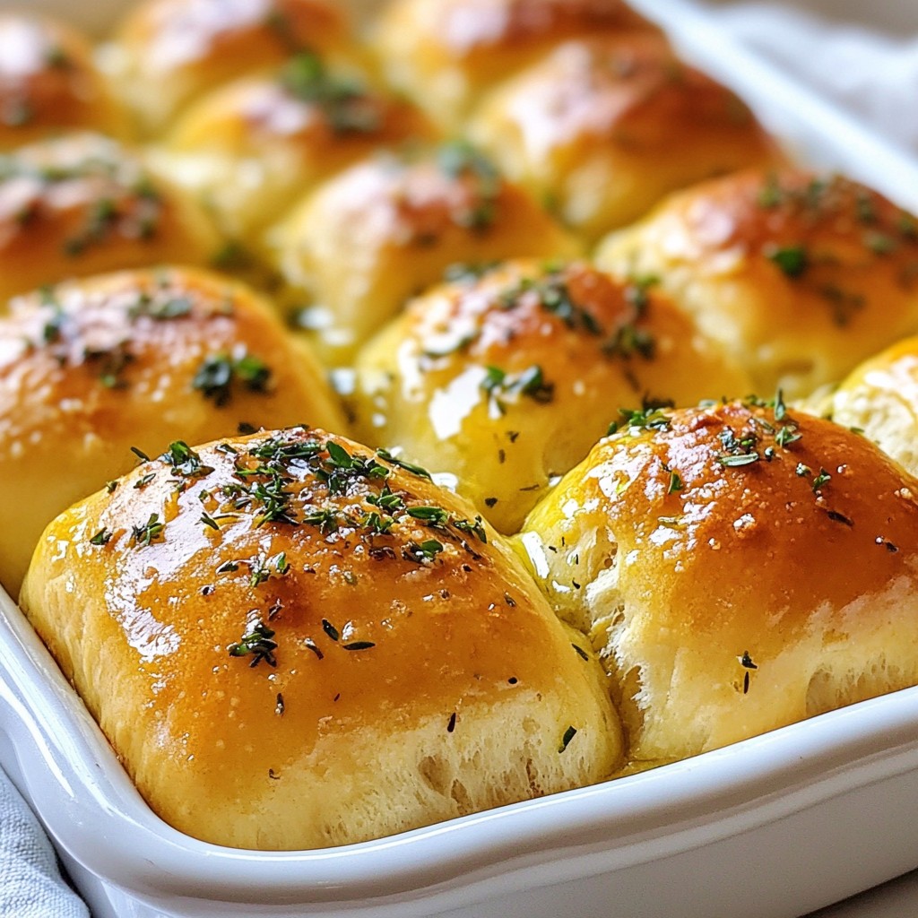 Garlic Herb Dinner Rolls Flavorful and Easy Recipe