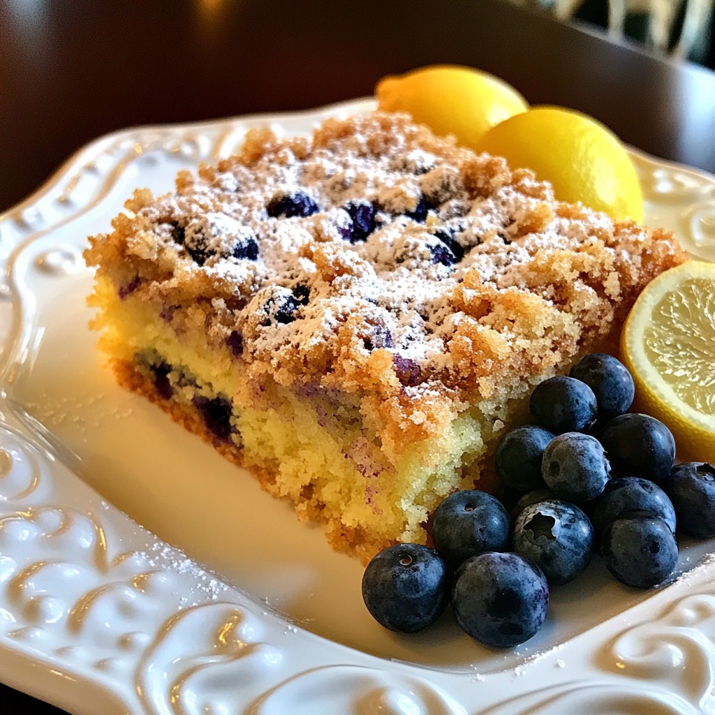Lemon Blueberry Crumb Cake Fresh and Flavorful Treat