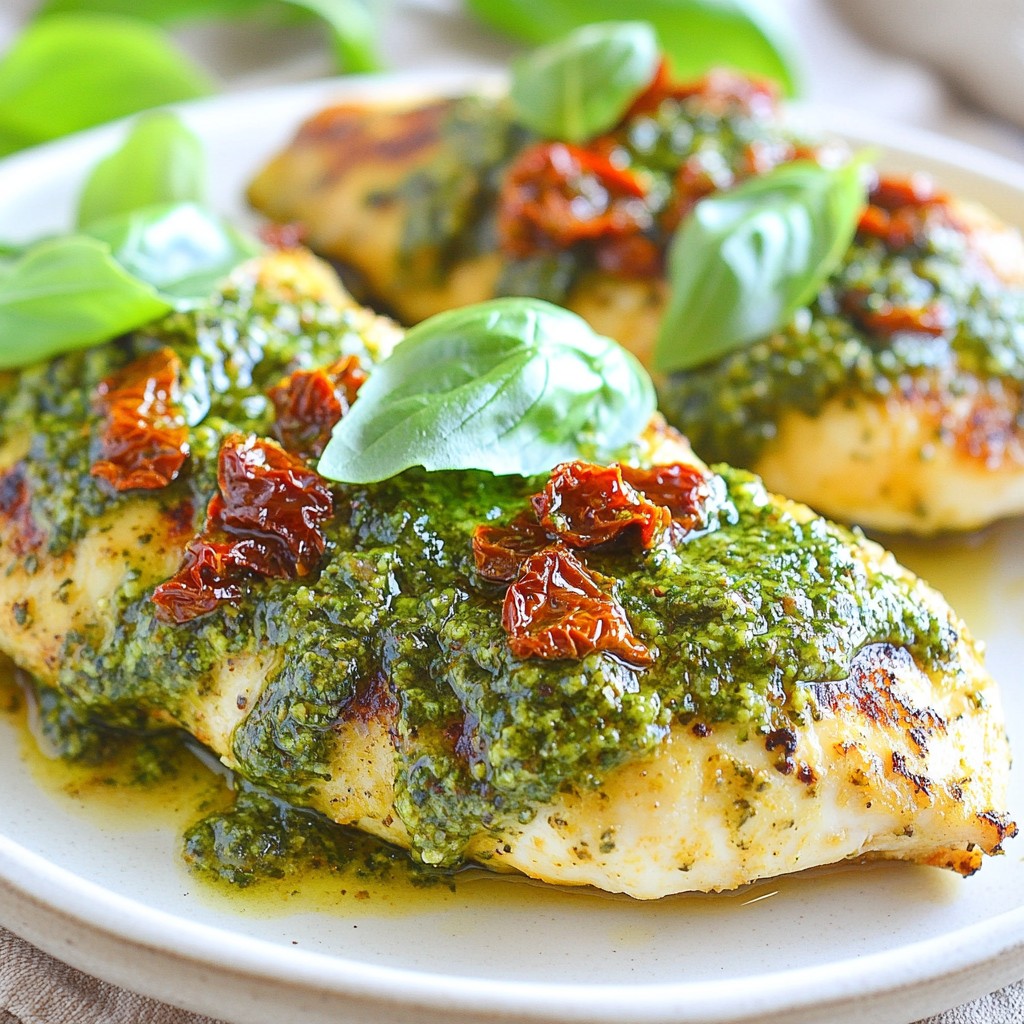 Savory Sun-Dried Tomato Pesto Chicken Easy Recipe