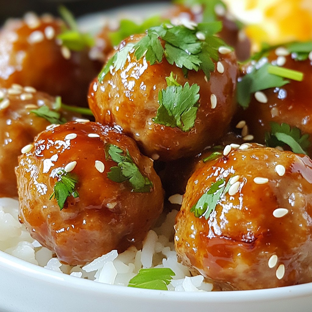 Honey Glazed Teriyaki Meatballs Flavorful and Easy Recipe