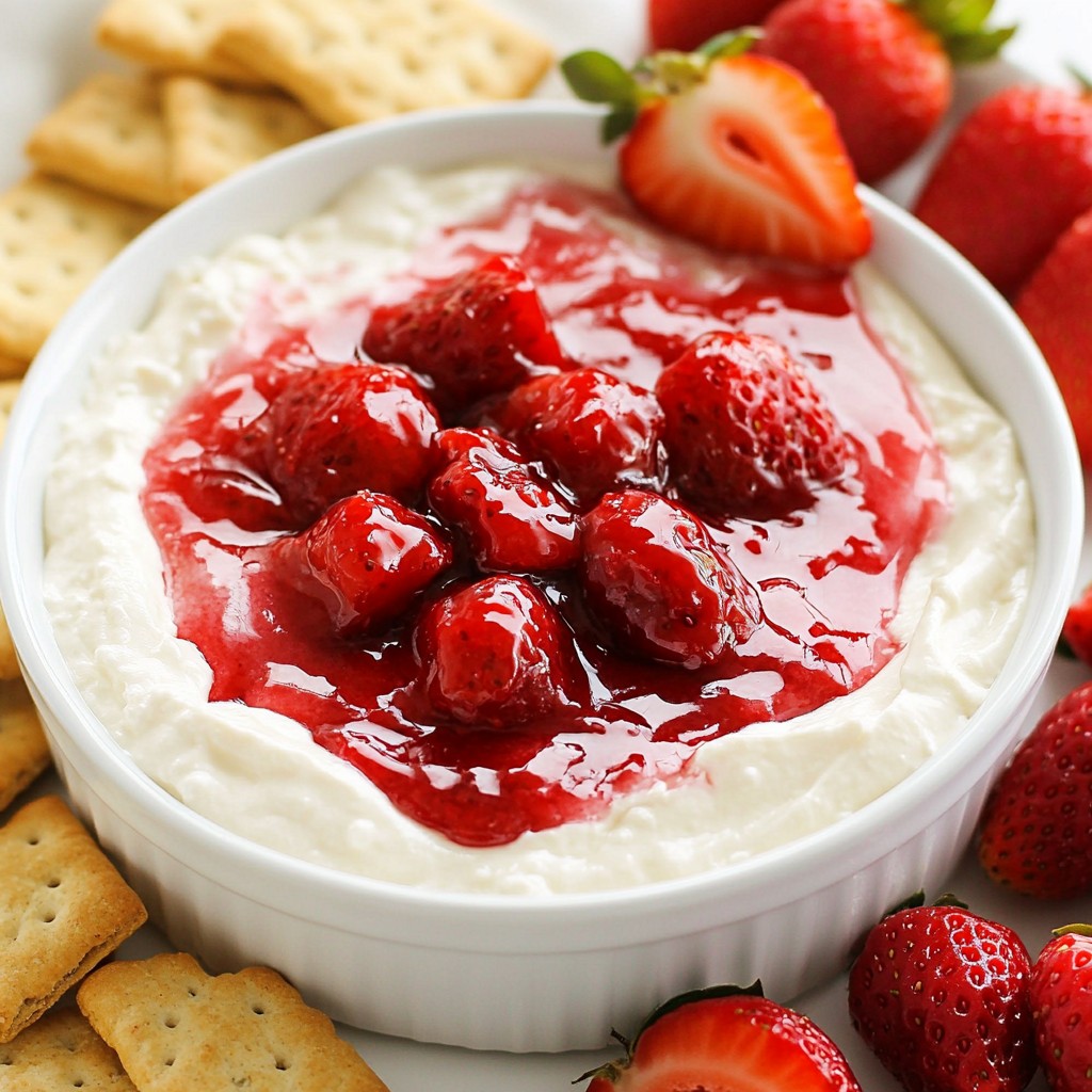 Strawberry Cheesecake Dip Creamy and Delicious Treat