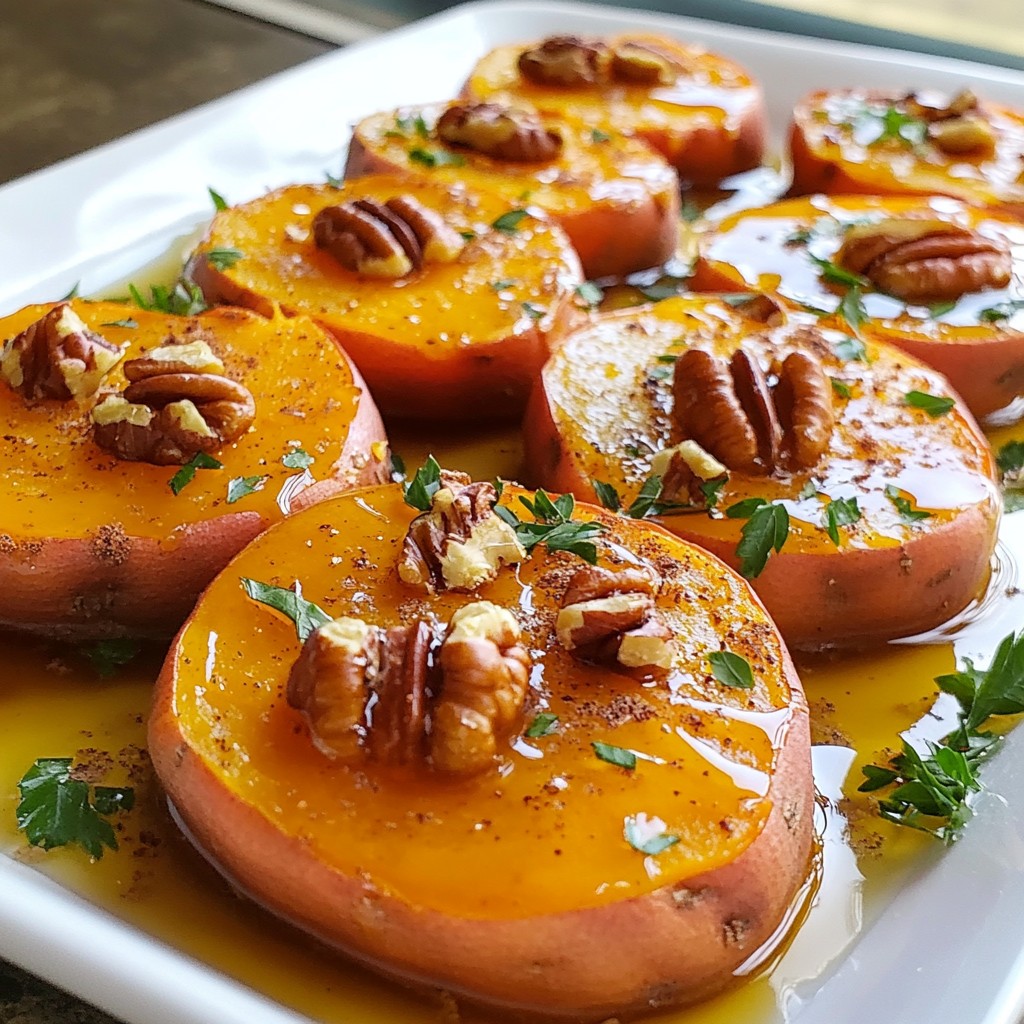 Maple Glazed Sweet Potato Rounds Simple and Tasty Dish