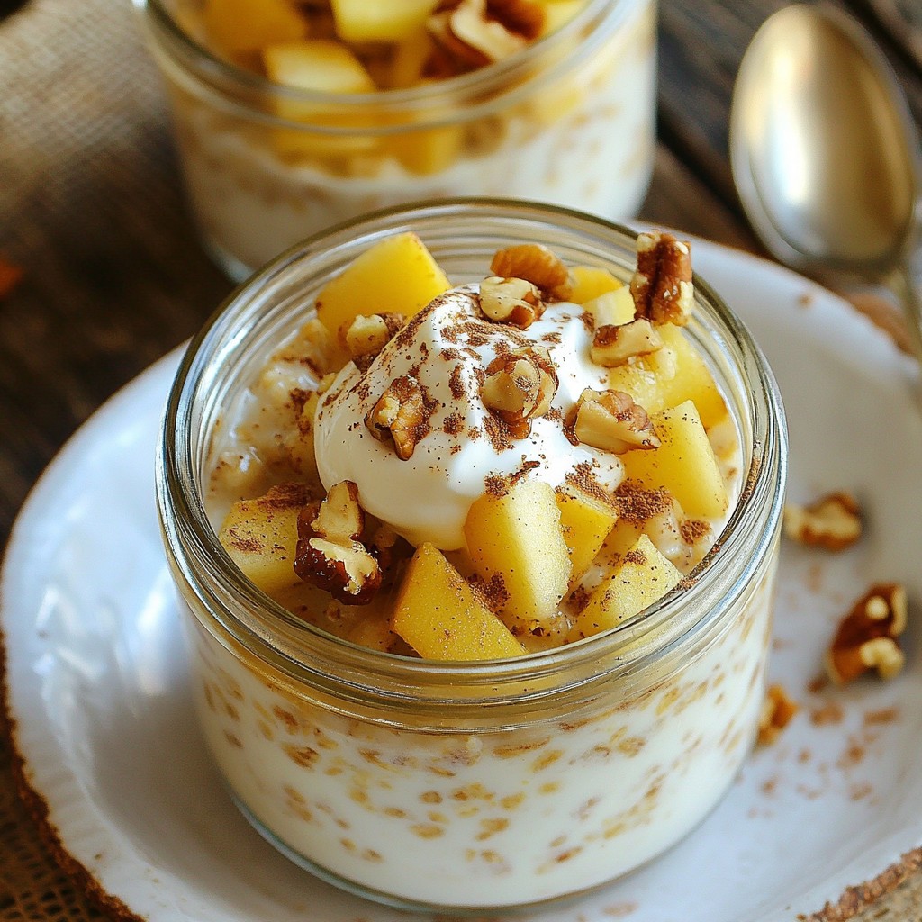 Cinnamon Apple Overnight Oats Tasty and Healthy Meal