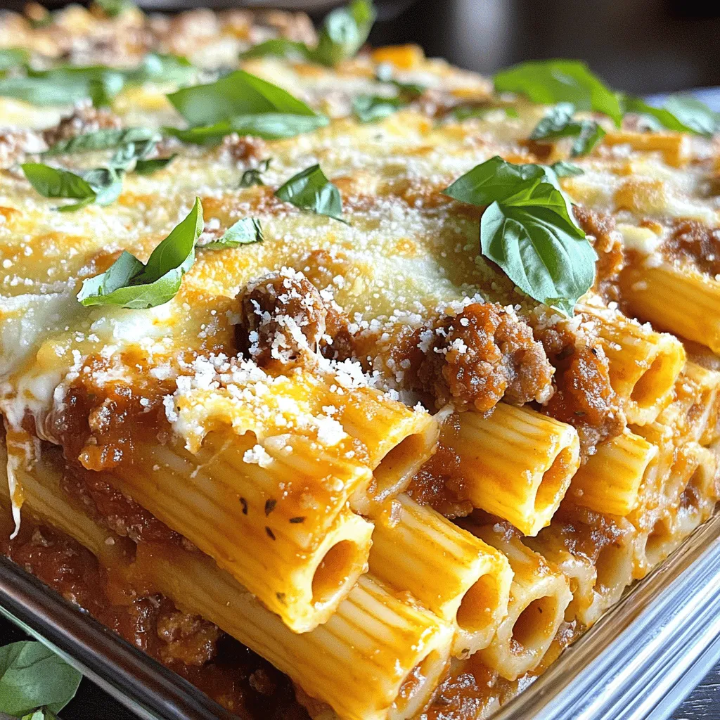 Baked Ziti with Sausage Tasty Italian Comfort Food