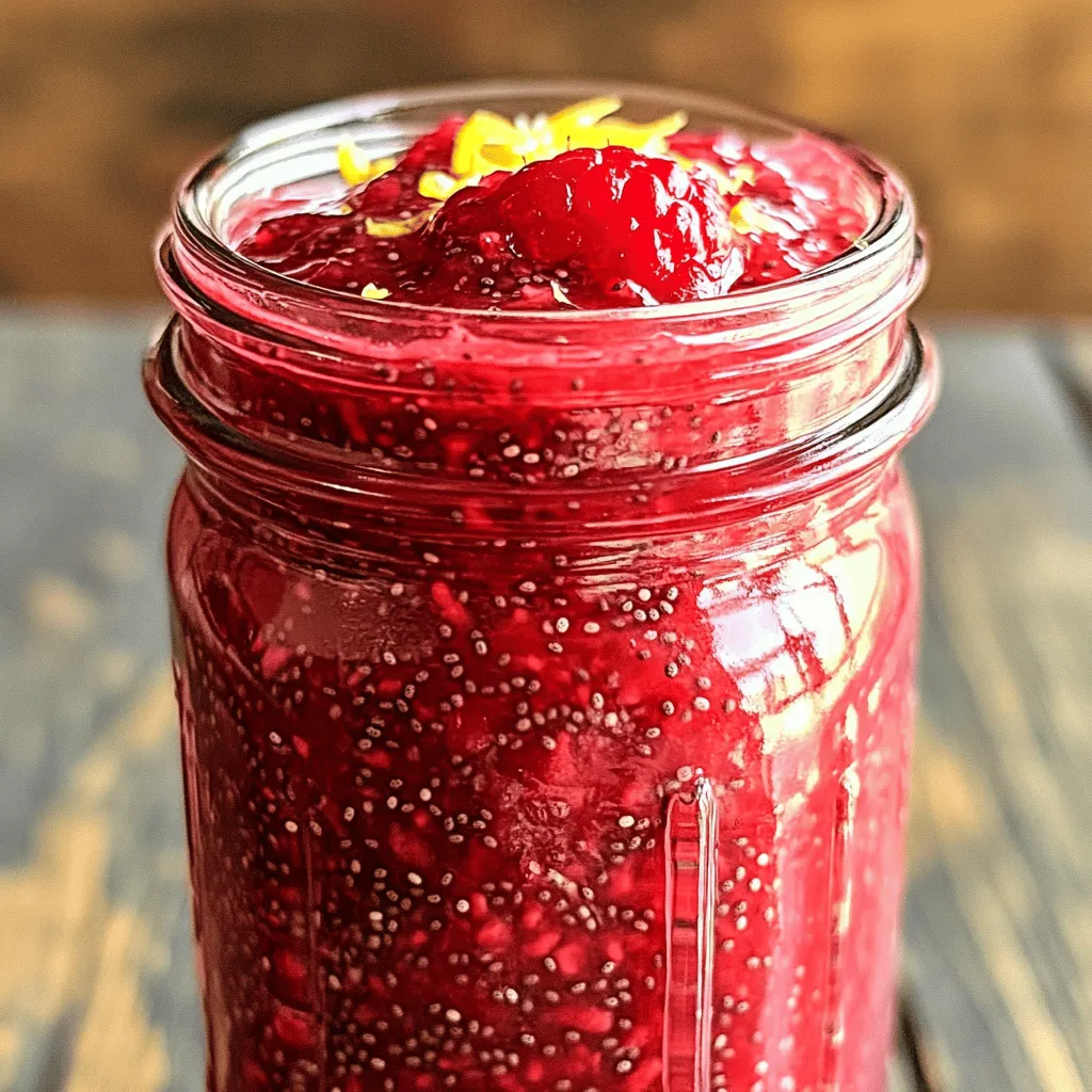 Raspberry Lemon Chia Jam Flavorful Healthy Spread