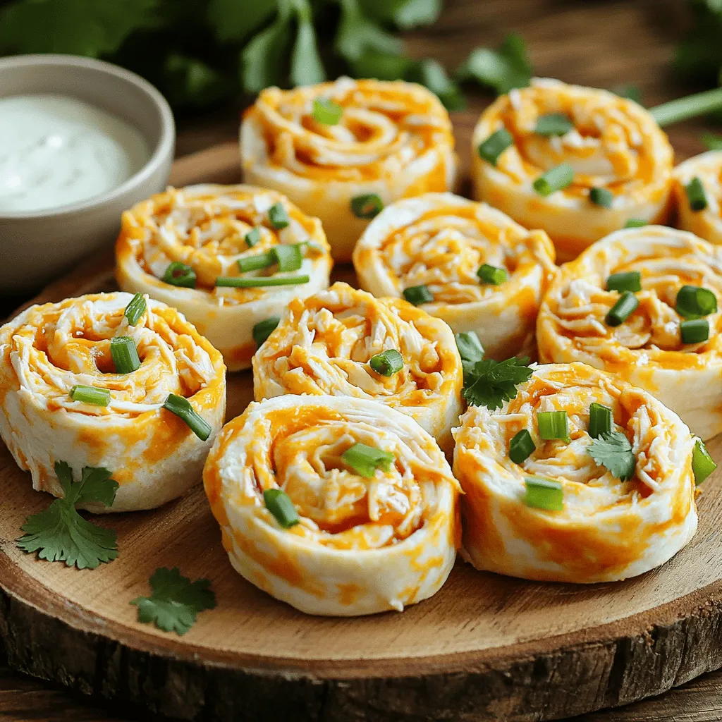 Buffalo Chicken Pinwheels Easy Party Appetizer Recipe